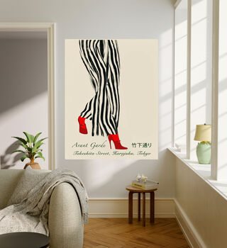 Japanese Fashion Shoes Art Print, 2 of 4