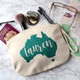 Personalised Glittery Destination Travel Pouch, thumbnail 1 of 3