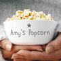Personalised Name Popcorn Plastic Bowl, thumbnail 1 of 4