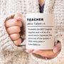 Personalised Definition Of A Teacher Mug, thumbnail 1 of 3