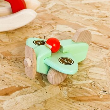 Personalised Wooden Toy Aeroplane, 4 of 6
