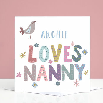 Personalised Nanny Birthday Card From Girls Or Boys, 4 of 4