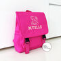 Small Personalised Kids School Flap Backpack, thumbnail 3 of 5