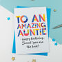 Amazing Aunt, Auntie, Aunty All Purpose Card, thumbnail 4 of 6