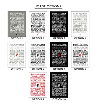 You'll Never Walk Alone Typography Art Poster Print, 2 of 12