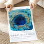 Belize Travel Print Of The Great Blue Hole, thumbnail 3 of 7