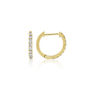 Dovehouse Gold Plated And Cubic Zirconia Hoop Earrings, thumbnail 8 of 11