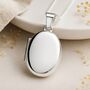 Personalised Sterling Silver January Birth Flower Locket – Snowdrop, thumbnail 2 of 11