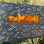 Personalised Music Soundwave Wedding Guest Book Alternative, thumbnail 1 of 6