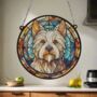 West Highland Terrier Stained Glass Effect Suncatcher, thumbnail 4 of 6