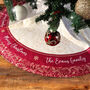 Personalised Christmas Tree Skirt Red Nutcracker, thumbnail 3 of 8