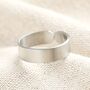 Personalised Adjustable Stainless Steel Brushed Ring, thumbnail 2 of 2