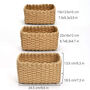 Pack Of Three Recycled Paper Rope Storage Basket, thumbnail 7 of 12