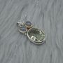 Green Amethyst, Opal Pendant, thumbnail 4 of 8