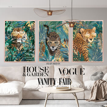 Custom Set Animal Jungle Prints Personalised Art Gift, 2 of 9