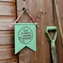 Personalised Daddy’s Inventing Workshop Pennant Flag, Gift For Dad, thumbnail 1 of 4