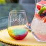 Personalised Rainbow Coloured Cocktail Tumbler, thumbnail 4 of 5