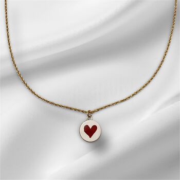 Love Heart 18 Ct Gold Plated Necklace, 2 of 2