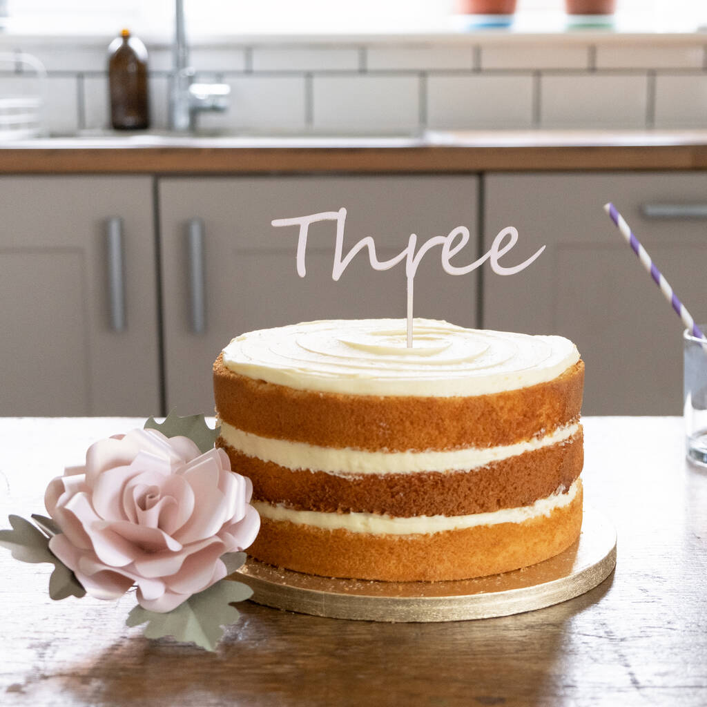 Hooray Yellow Cake Topper By Suzi Mclaughlin