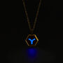 Aries Zodiac Glowing Pendant Necklace With Uv Keyring Torch, thumbnail 9 of 12
