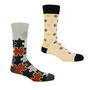 Peace Beige And Jigsaw Grey Men's Socks Bundle, thumbnail 1 of 5