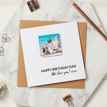 Personalised Father's Day Photo Magnet Card, 3 of 7