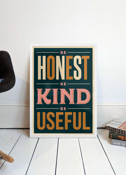 Be Honest, Be Kind Giclée Print, 3 of 7