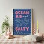 Ocean Air And Salty Hair Print, thumbnail 2 of 3