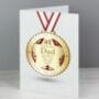 Personalised Number One Medal Card, thumbnail 4 of 7