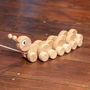 Personalised Wooden Caterpillar Pull Along Toy, thumbnail 3 of 6