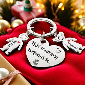 Personalised Heart Polished Keyring, 2 of 12