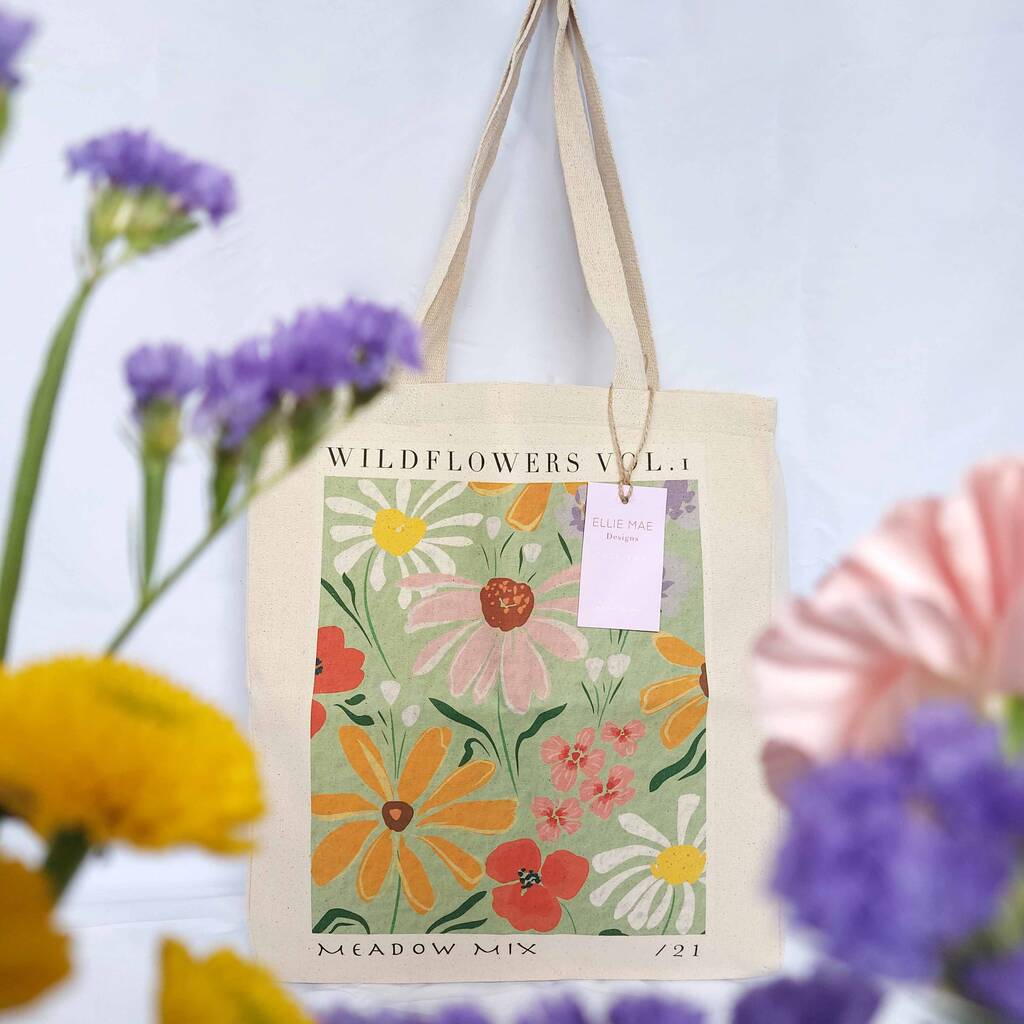 Wildflower Tote Bag By Ellie Mae Designs