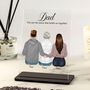 Personalised Dad Family Illustration Acrylic Plaque Gift, thumbnail 1 of 8