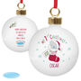 Personalised Tatty Teddy My 1st Christmas Bauble, thumbnail 2 of 3