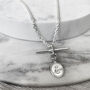 Personalised Heavy T Bar Initial Necklace, thumbnail 3 of 5
