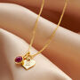 Ruby Birthstone 40th Wedding Anniversary Necklace, thumbnail 1 of 5