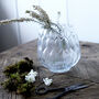 Glass Embossed Leaves Vase, thumbnail 1 of 1