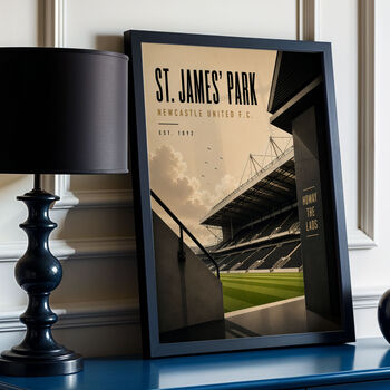 Newcastle St James' Park Football Stadium Poster, 4 of 5