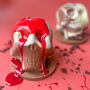 Skull Brownie Bomb With Blood Red Caramel, thumbnail 1 of 7