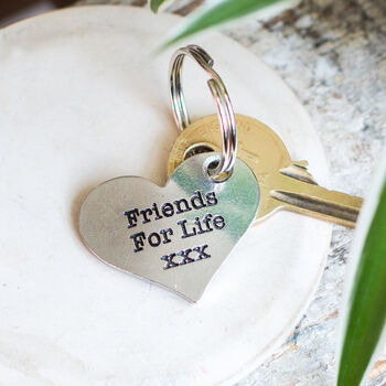 Friends For Life Friendship Gift Heart Keyring, 2 of 9