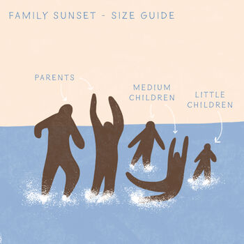 Personalised Beach Family Print, 3 of 5