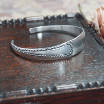 Wave Vintage Sugar Tong Bangle, 2 of 6