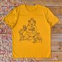 Crazy Cat Bear Organic T Shirt, thumbnail 2 of 6