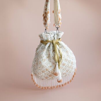 Elena Potli Bag Ivory, 3 of 4