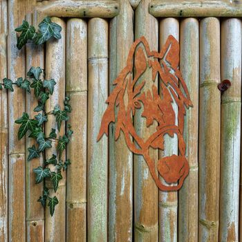 Rusty Outdoor Decor Metal Horse Equestrian Art, 8 of 10