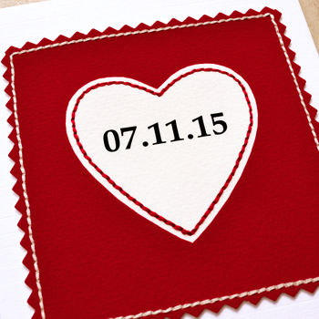 Special Date Personalised Anniversary Card, 6 of 6