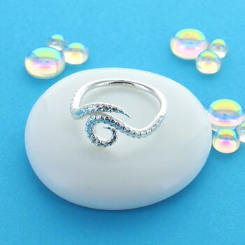 Single Octopus Tentacle Ring Size 'N', 2 of 3