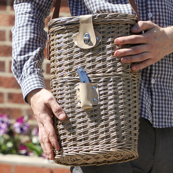 Personalised Chilled Picnic Bottle Basket, 3 of 7