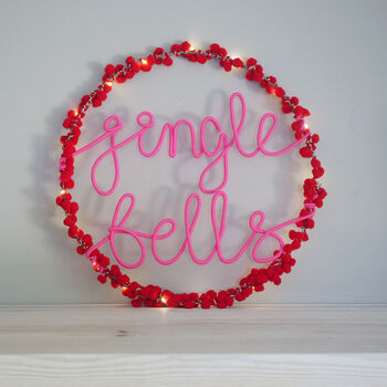 Jingle Bells Wreath Light, 3 of 11