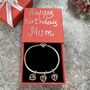70th Birthday Charm Personalised Silver Bracelet Gift, thumbnail 1 of 9